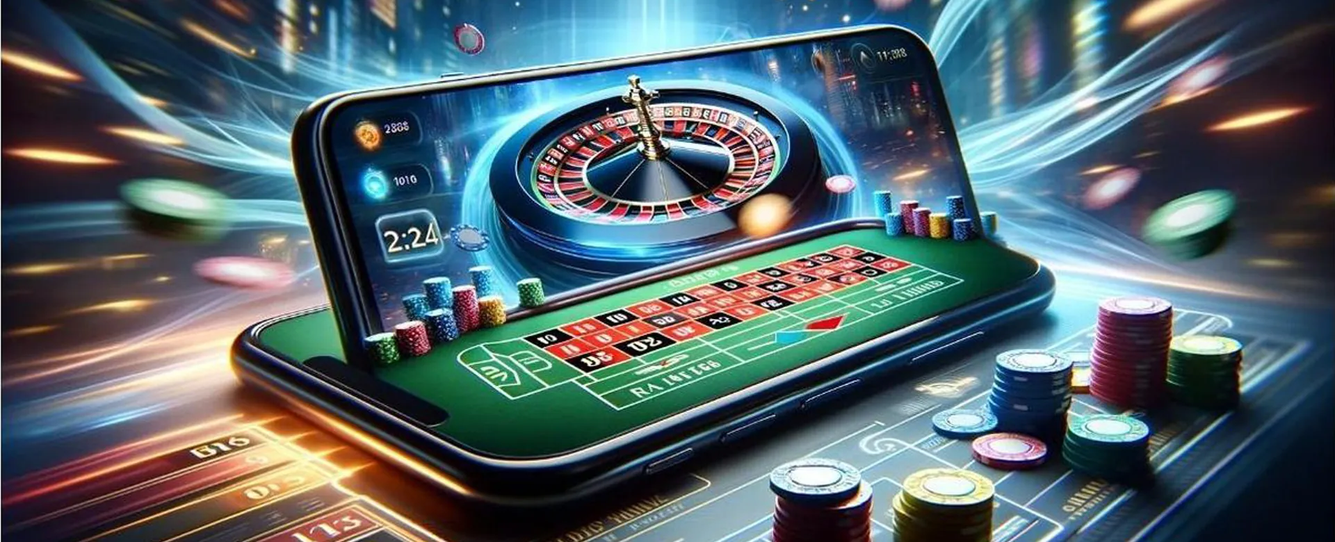 Dynamic image of pin77 registration process with vibrant casino elements